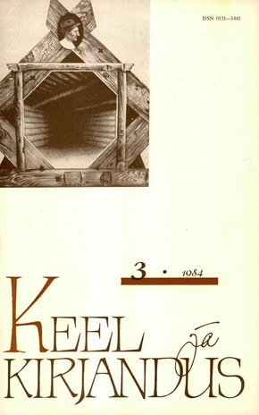 Keel ja Kirjandus ; 3 1984-03