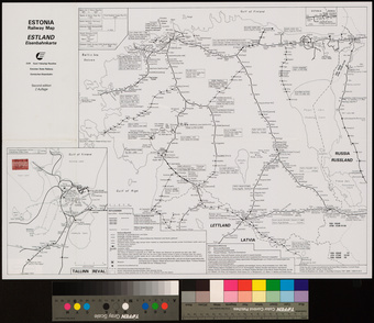 Estonia : railway map = Estland : Eisenbahnkarte 