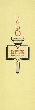 10 aastat Eesti NSV Raamatuühingut 