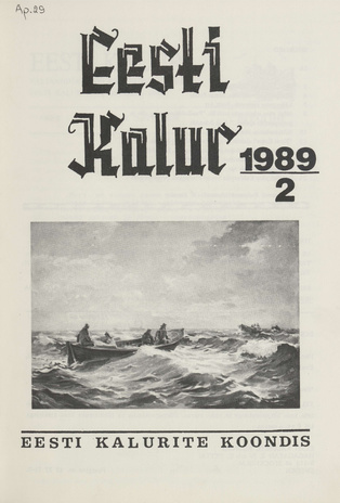 Eesti Kalur ; 2 1989 kevad