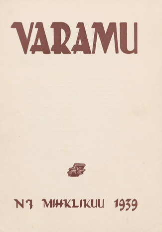 Varamu ; 7 1939-09