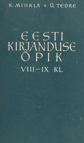 Eesti kirjanduse õpik VIII-IX klaasile