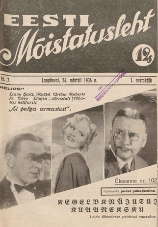 Eesti Mõistatusleht ; 7 1934-03-24