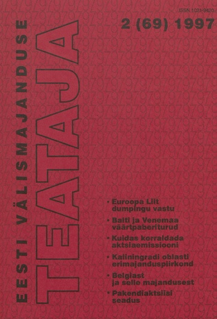 Eesti Välismajanduse Teataja ; 2 (69) 1997