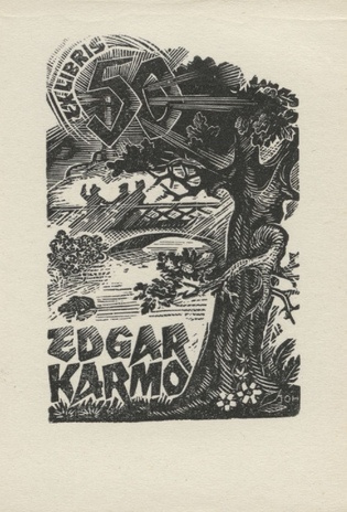 Edgar Karmo ex libris 