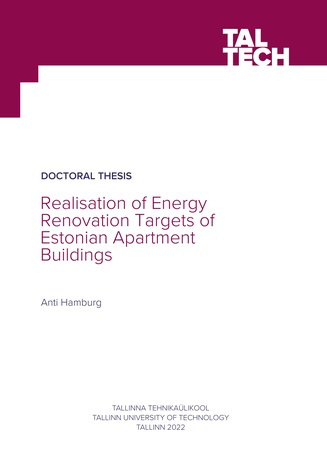 Realisation of energy renovation targets of Estonian apartment buildings = Eesti korterelamute renoveerimisel energiatõhususe eesmärkide saavutamine 
