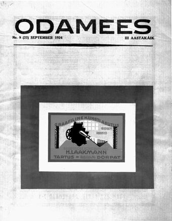 Odamees ; 9 (23) 1924
