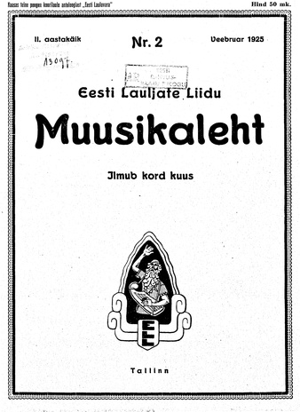 Muusikaleht ; 2 1925-02