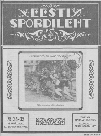 Eesti Spordileht ; 34-35 1922-09-20