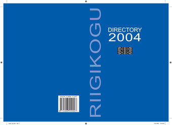 Riigikogu (The Parliament of Estonia) directory 2004