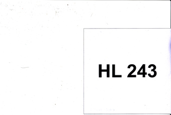 HL 243 : Eesti Muusikafondi heliarhiiv