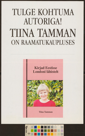 Tulge kohtuma autoriga! Tiina Tamman on raamatukaupluses