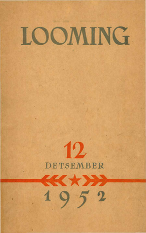 Looming ; 12 1952-12