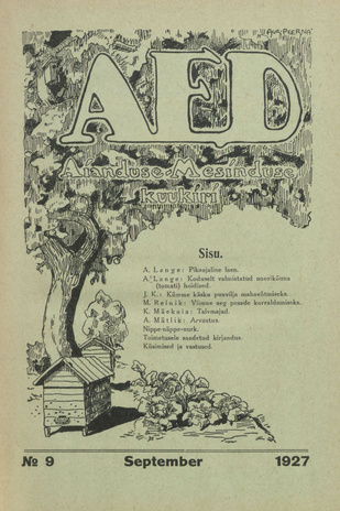 Aed : aianduse ajakiri ; 9 1927-09
