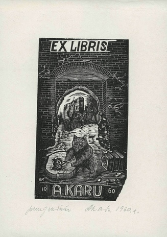 Ex libris A. Karu 
