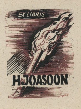 Ex libris H. Joasoon 