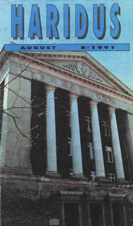 Haridus ; 8 1991-08