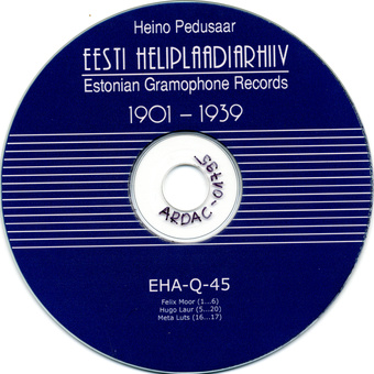 Eesti heliplaadiarhiiv 1901-1939. 45