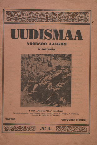 Uudismaa ; 1 1921-10