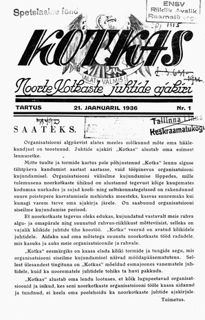 Kotkas ; 1 1936-01-21