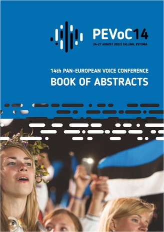 14th Pan-European Voice Conference : voices beyond borders : book of abstracts 