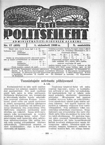 Eesti Politseileht ; 17 1930