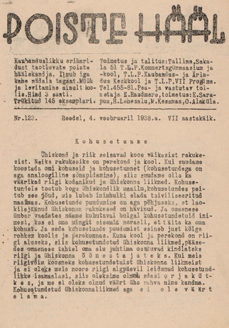 Poiste Hääl ; 123 1938-02-04