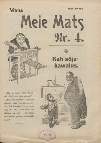 Vana Meie Mats : nalja- ja pilkekunsti nädalkiri ; 4 1919-01-10