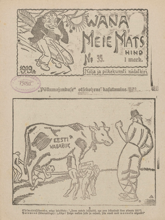 Vana Meie Mats : nalja- ja pilkekunsti nädalkiri ; 35 1919