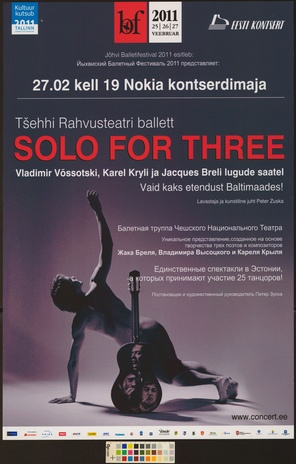Solo for three : Tšehhi Rahvusteatri ballett 