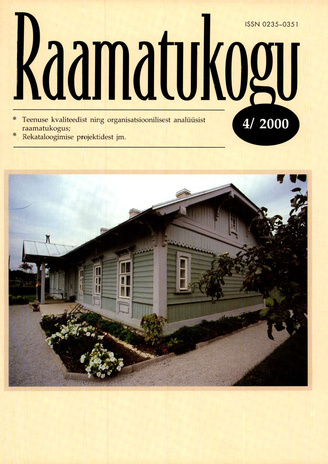 Raamatukogu ; 4 2000