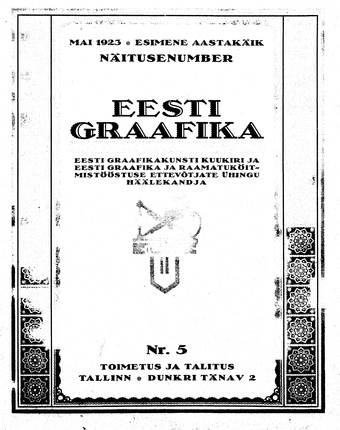 Eesti Graafika ; 5 1923-05