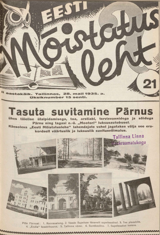 Eesti Mõistatusleht ; 21 1935-05-28
