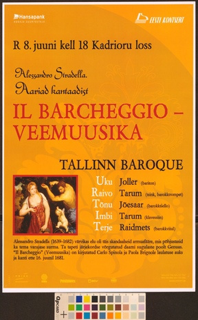 Il barcheggio - veemuusika : Tallinn Baroque 