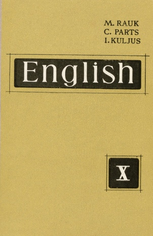 English : õpik X klassile