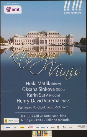 Kitarriga Viinis : Heiki Mätlik, Oksana Sinkova, Karin Sarv, Henry-David Varema 