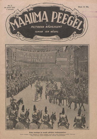 Maailma peegel : piltidega ajakiri ; 3 1924-06-19
