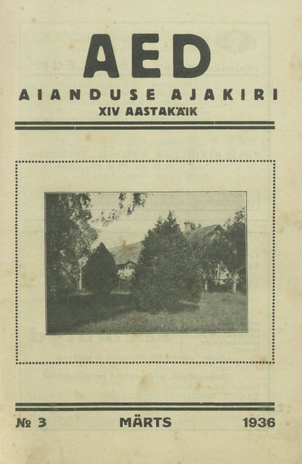 Aed : aianduse ajakiri ; 3 1936-03