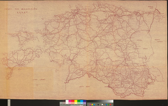 Eesti NSV maanteede kaart