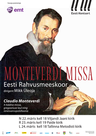 Monteverdi missa : Eesti Rahvusmeeskoor 