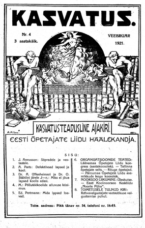 Kasvatus ; 4 1921-02