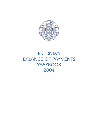 Estonian balance of payments yearbook ; 2004
