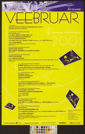 Veebruar 2001 : Vanemuise kontserdimaja 