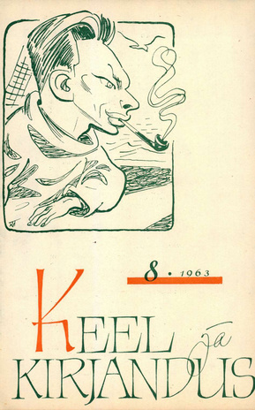 Keel ja Kirjandus ; 8 1963-08