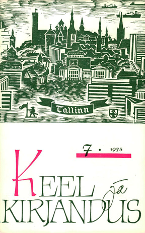 Keel ja Kirjandus ; 7 1975-07