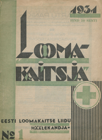 Loomakaitsja : Eesti Loomakaitse Liidu häälekandja ; 1 1931