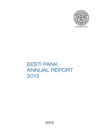 Eesti Pank. Annual report ; 2013