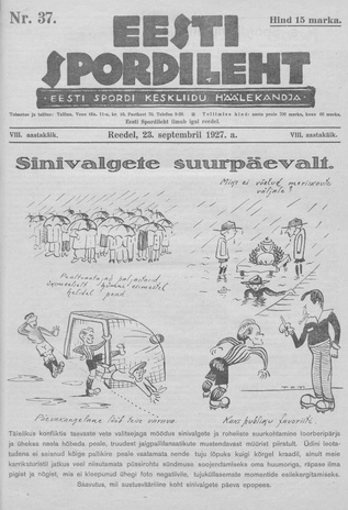 Eesti Spordileht ; 37 1927-09-23