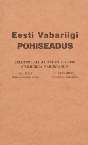 Eesti Vabariigi põhiseadus 