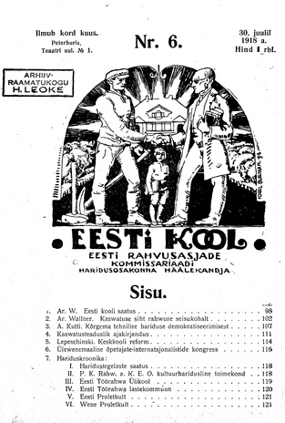 Eesti Kool ; 6 1918-07-30